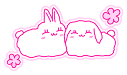 Fluffy rabbit "Honoka" sticker #5695173