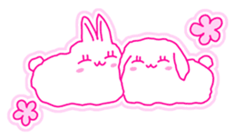 Fluffy rabbit "Honoka" sticker #5695173