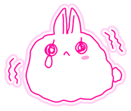 Fluffy rabbit "Honoka" sticker #5695175