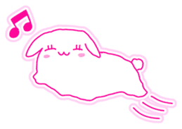 Fluffy rabbit "Honoka" sticker #5695179