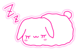 Fluffy rabbit "Honoka" sticker #5695181