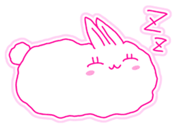 Fluffy rabbit "Honoka" sticker #5695182
