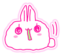 Fluffy rabbit "Honoka" sticker #5695190