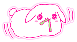 Fluffy rabbit "Honoka" sticker #5695191