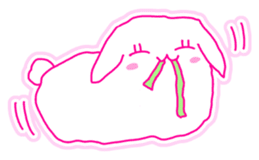 Fluffy rabbit "Honoka" sticker #5695192