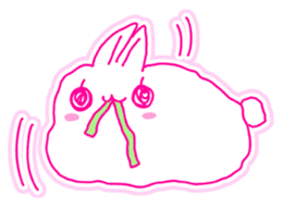 Fluffy rabbit "Honoka" sticker #5695193