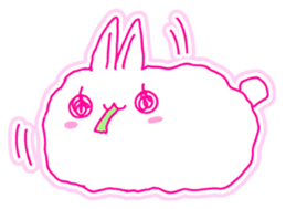 Fluffy rabbit "Honoka" sticker #5695194