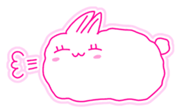 Fluffy rabbit "Honoka" sticker #5695195