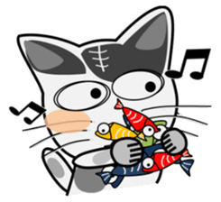 White&Black cat Lin sticker #5695526
