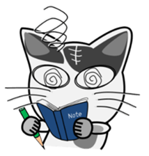 White&Black cat Lin sticker #5695528