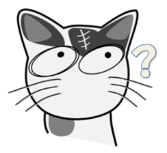 White&Black cat Lin sticker #5695530