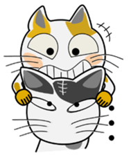 White&Black cat Lin sticker #5695540
