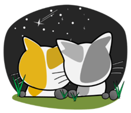 White&Black cat Lin sticker #5695542