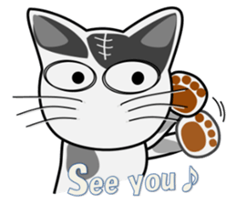White&Black cat Lin sticker #5695546