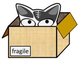 White&Black cat Lin sticker #5695553