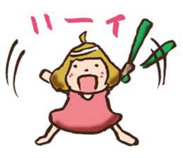 Hysterical Girl by lefthandkemkem sticker #5695597