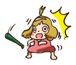 Hysterical Girl by lefthandkemkem sticker #5695610