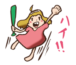 Hysterical Girl by lefthandkemkem sticker #5695611