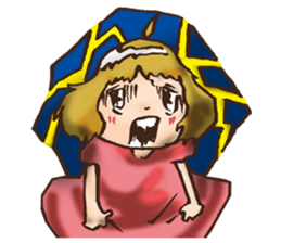 Hysterical Girl by lefthandkemkem sticker #5695628