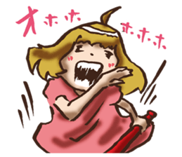 Hysterical Girl by lefthandkemkem sticker #5695630