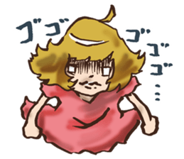 Hysterical Girl by lefthandkemkem sticker #5695634