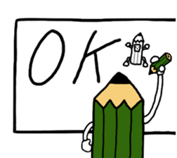 Pencil Boy sticker #5695696