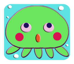 Colorful  Jellyfish sticker #5696877