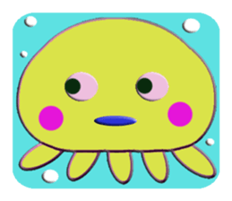 Colorful  Jellyfish sticker #5696878
