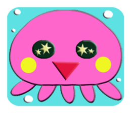 Colorful  Jellyfish sticker #5696881