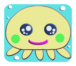 Colorful  Jellyfish sticker #5696882