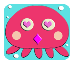 Colorful  Jellyfish sticker #5696883