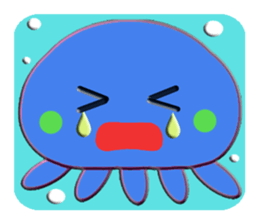 Colorful  Jellyfish sticker #5696884