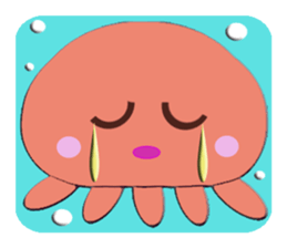 Colorful  Jellyfish sticker #5696886