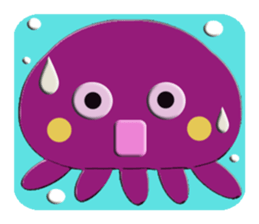 Colorful  Jellyfish sticker #5696888