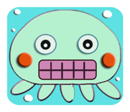 Colorful  Jellyfish sticker #5696898