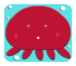 Colorful  Jellyfish sticker #5696902