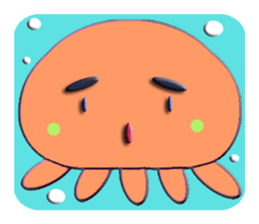 Colorful  Jellyfish sticker #5696903