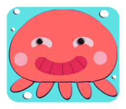 Colorful  Jellyfish sticker #5696904