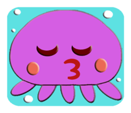 Colorful  Jellyfish sticker #5696910