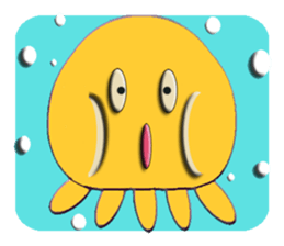 Colorful  Jellyfish sticker #5696914