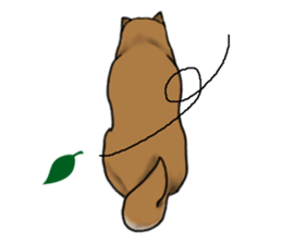 Shiba inu and friends in English sticker #5697096