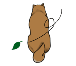 Shiba inu and friends in English sticker #5697096