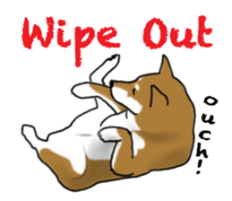 Shiba inu and friends in English sticker #5697098