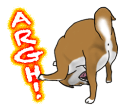 Shiba inu and friends in English sticker #5697106