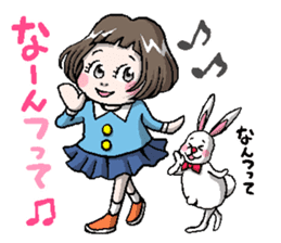 Rinko and Pinta of rabbit 2 sticker #5697276