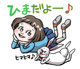 Rinko and Pinta of rabbit 2 sticker #5697277