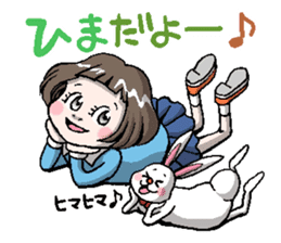 Rinko and Pinta of rabbit 2 sticker #5697277