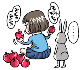 Rinko and Pinta of rabbit 2 sticker #5697278