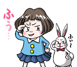 Rinko and Pinta of rabbit 2 sticker #5697281