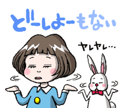 Rinko and Pinta of rabbit 2 sticker #5697282